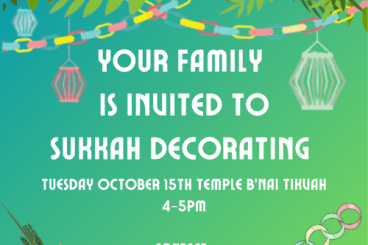 Sukkah Decorating